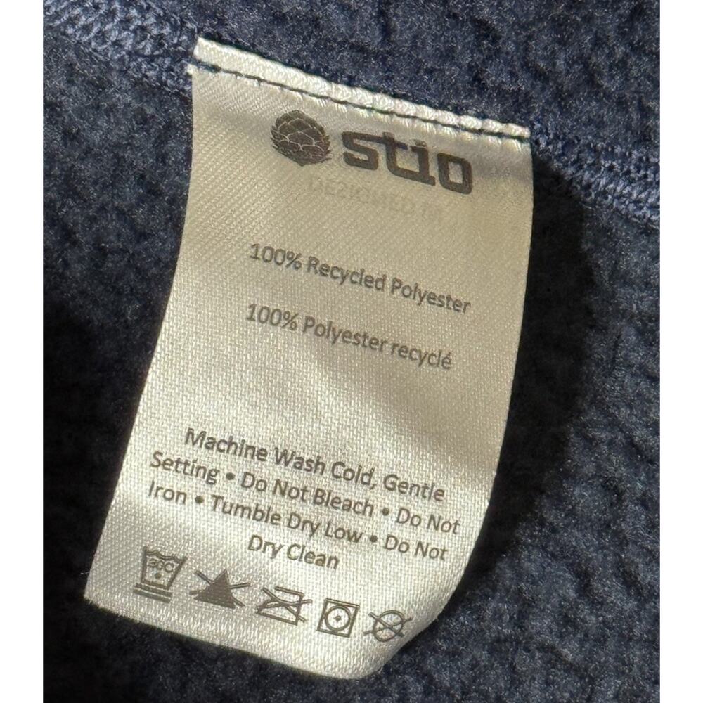 NEW STIO Wilcox Fleece Sweater Full Zip Jacket Men’s Large Mountain Shadow - Picture 10 of 10